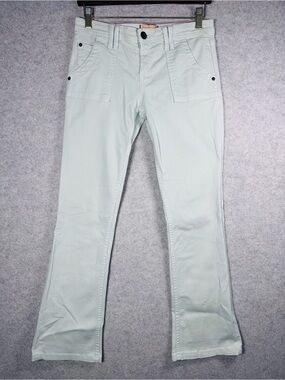 Sanctuary Denim The Catch Mint Green Low Rise Flare Jeans Anthropologie Y2K 29